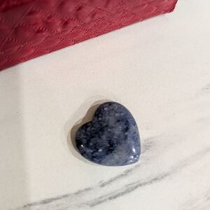 Lapis Blue Heart Deep Speckled Blue